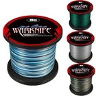 Warknife 8 Strands X8 500M 1000M PE Braided Fishing Line Thread 6LB-100LB USA