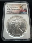 2016 AMERICAN SILVER EAGLE NGC MS70 FDI 30TH ANNIVERSARY JOHN MERCANTI SIGN E138
