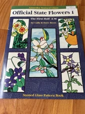 Aanraku Stained Glass Pattern Book Official State Flowers I The First Half A-M