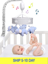 YUNGCHI Baby Mobile for Crib Nursery Musical Mobiles for Girls Toys for Baby Cri