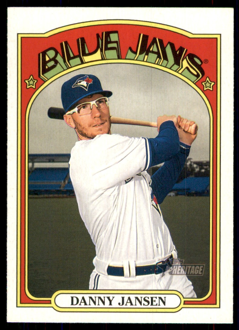 2021 Topps Heritage Red Danny Jansen Toronto Blue Jays #133