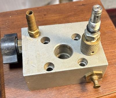 #ad CMPBELL HAUSFELD PUMP HEAD Prime vavle pressure control push pin outlet fitti $39.00