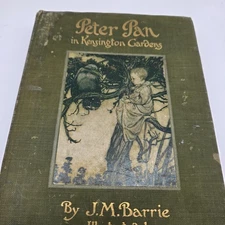 Peter Pan in Kensington Gardens 1910 J.M. Barrie Arthur Rackham Illustrated 1st