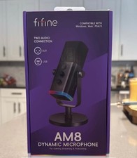 FIFINE AM8 Gaming Microphone for Streaming  Podcasting BRAND NEW 
