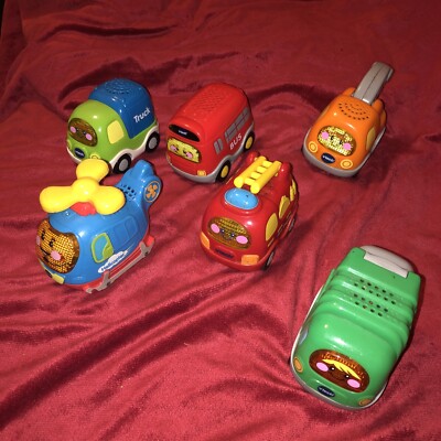 6 X VTECH TOOT TOOT FAHRER KONVOLUT RESTPOSTEN LOT VOLLSTÄNDIG GETESTET SPIELZEUG MUSIKAUTOS