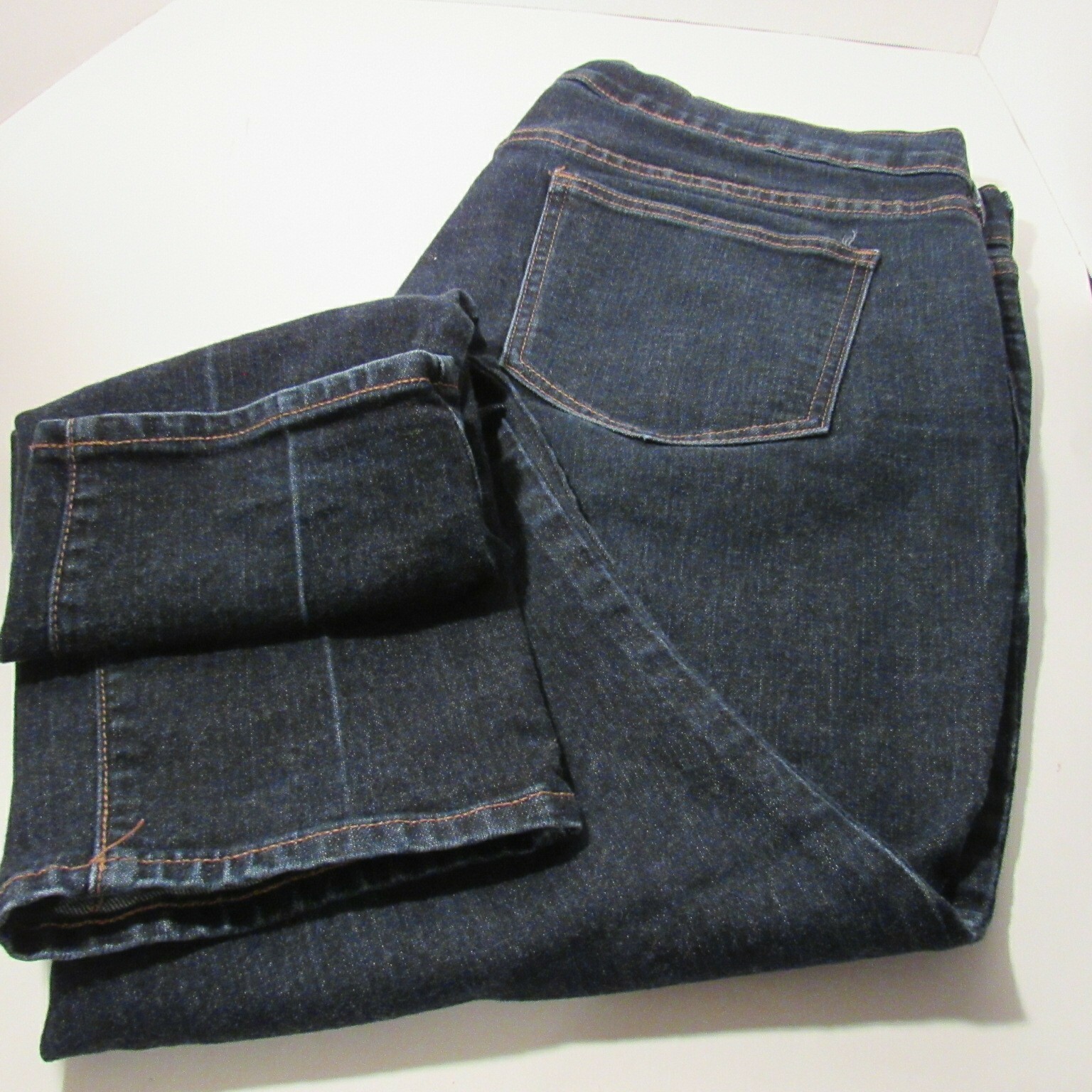 Old Navy Womens Blue Denim Jeans, The Diva Straight Leg Size 16 Short
