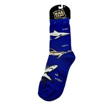 Hammerhead Tiger Blacktip Shark Collectible Crew Socks Unisex Large Wild Habitat