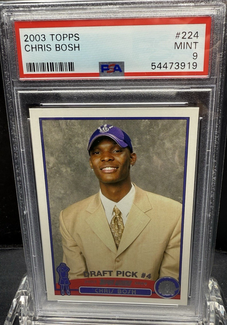 2003   TOPPS    CHRIS BOSH   #224    PSA 9