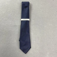 Perry Ellis Portfolio Tie Mens Black Geometric Gaines Mini Necktie