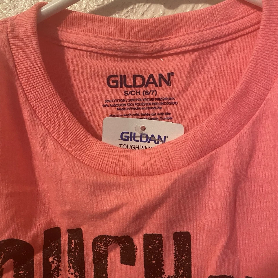 Tough Boys Wear Pink T-shirt Small  Boys Black Skull Christmas Clothing Kids - Image 3 of 4