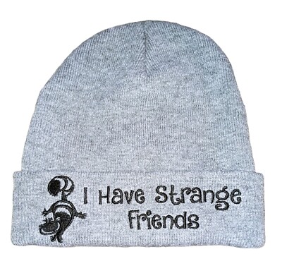 Cheshire Cat Disney Alice In Wonderland Grey Beanie Good Condition Clean Nice