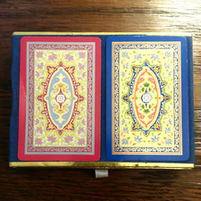 Vintage Congress Playing Card Set in Velvety Gift Box COMPLETE Cel-u-tone USA
