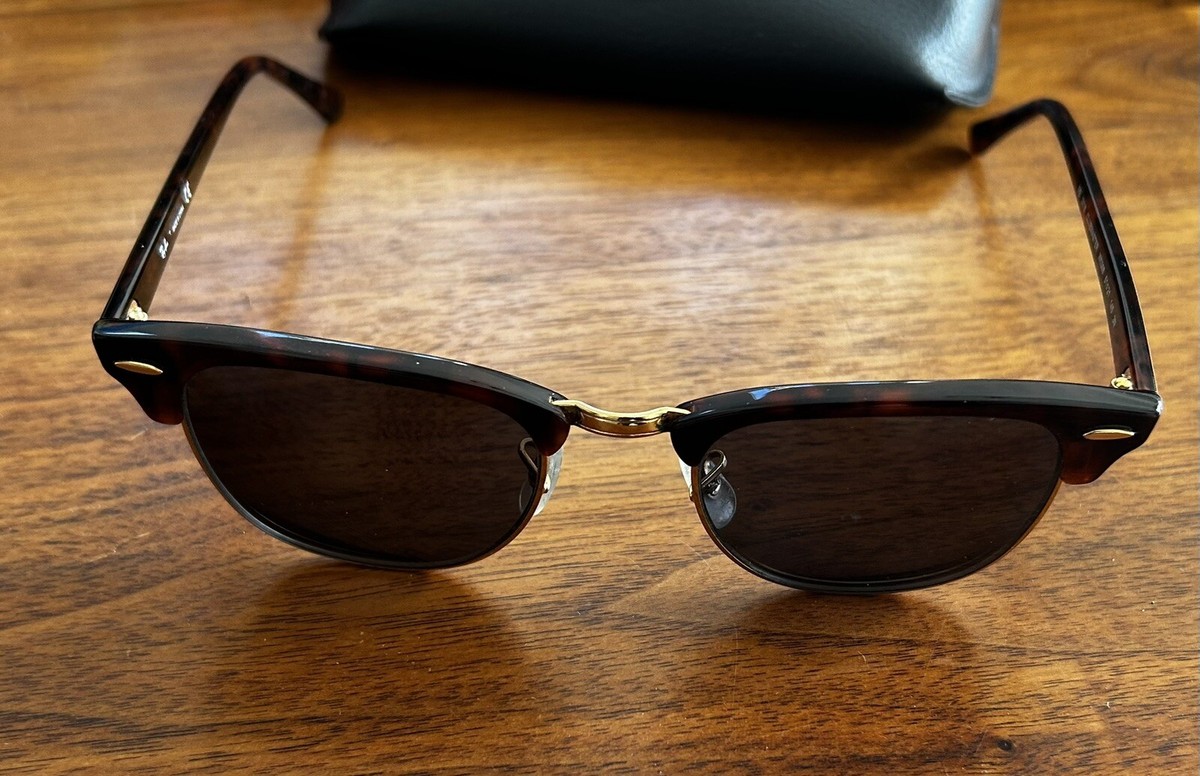 Ray-Ban Unisex Sunglasses RB3016 Clubmaster W0366 Tortoise Brown