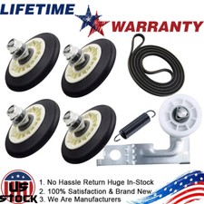 4581EL2002C Dryer Drum Roller Wheel and Shaft Pack of 4 For LG 4581EL2002H New