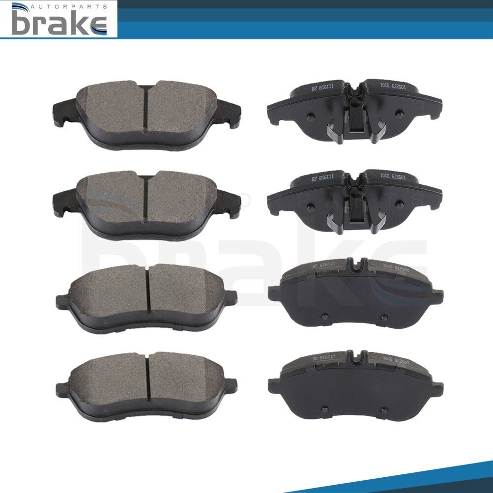 Front and Rear Ceramic Brake Pads Kit For Mercedes-Benz C300 2008 - 2012 8pcs
