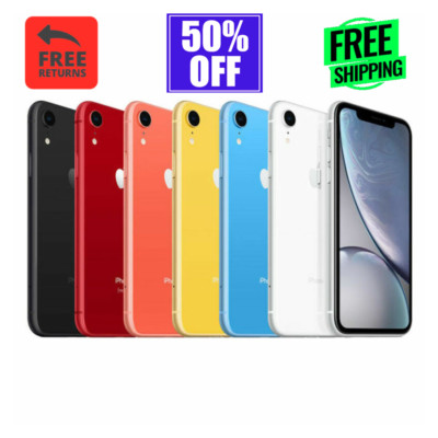 Apple iPhone XR 64GB Black, Red, White - Unlocked, Verizon, AT&T, T-Mobile