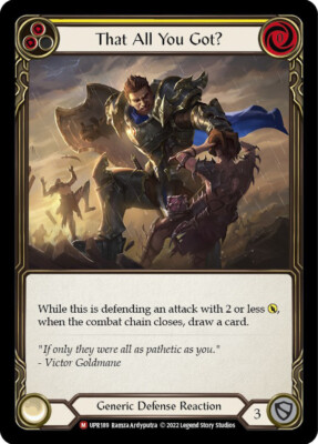 FAB   That All You Got?  - Uprising Card # 189
