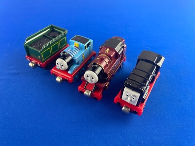 4pc set THOMAS TAKE-ALONG Trains :  ARTHUR + DIESEL + THOMAS + EMILY's tender