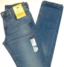 LEVIS 511 Slim Fit Jeans Stretch Slim Throughout Midrise Medium Blue Mother Load
