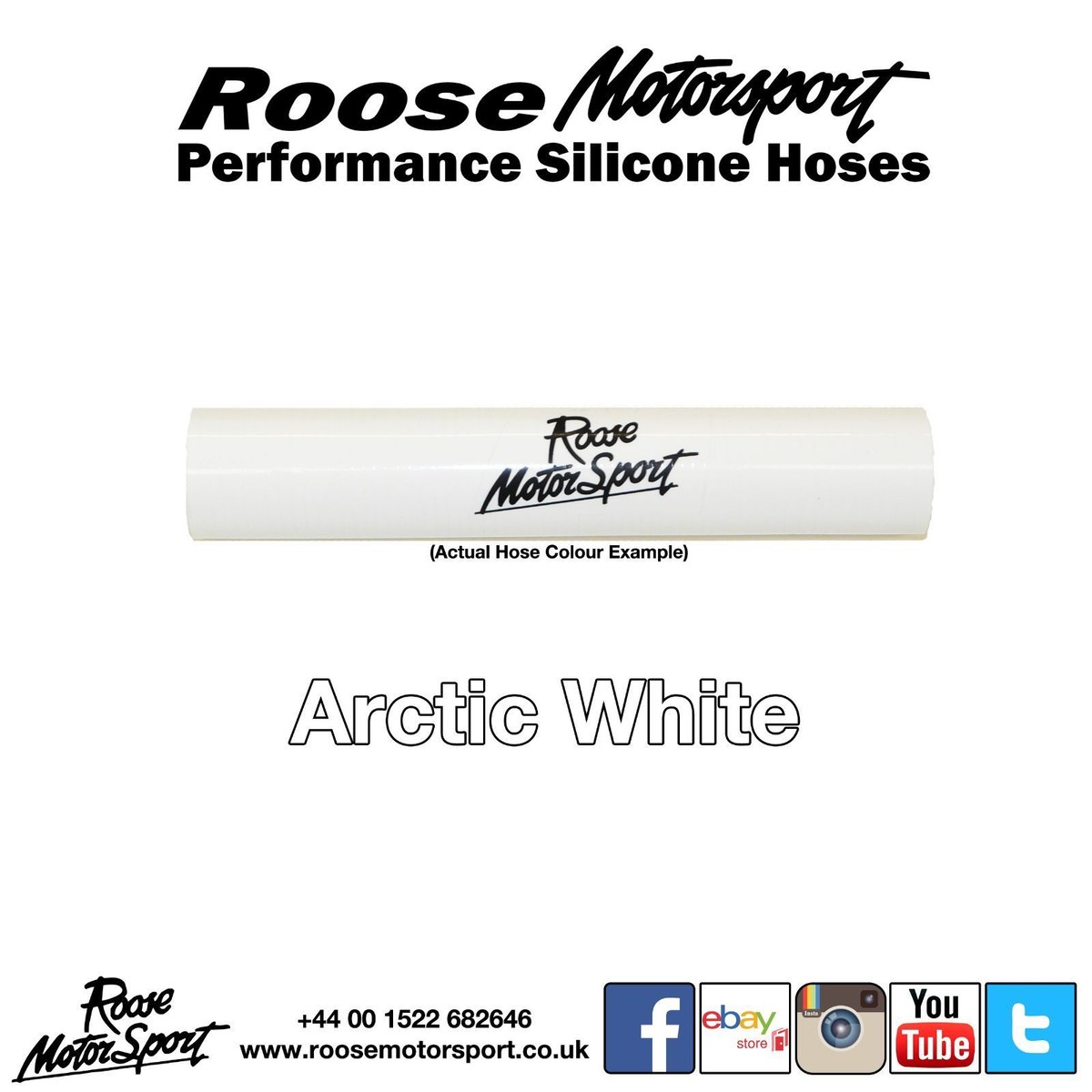 Roose Motorsport Silicone Straight Reducer Hose – 6" Long, Choose Color & Size