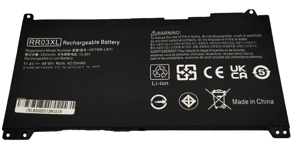 Batteria per HP portatile RR03XL ProBook 430 G4 G5 440 450 455 470