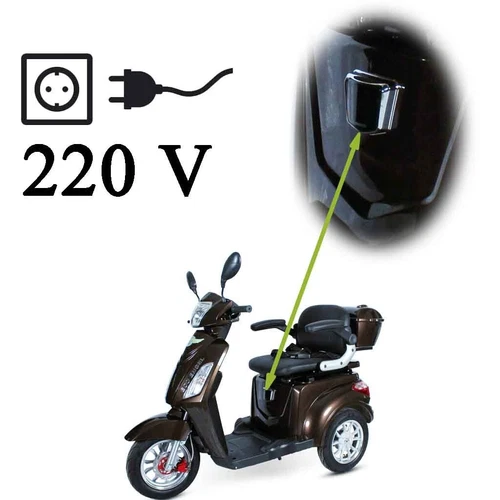 ECO ENGEL 500 Braun, 25 km/h, , 1000 Watt Elektromobil, Seniorenmobil, E Trike - Bild 6 von 14