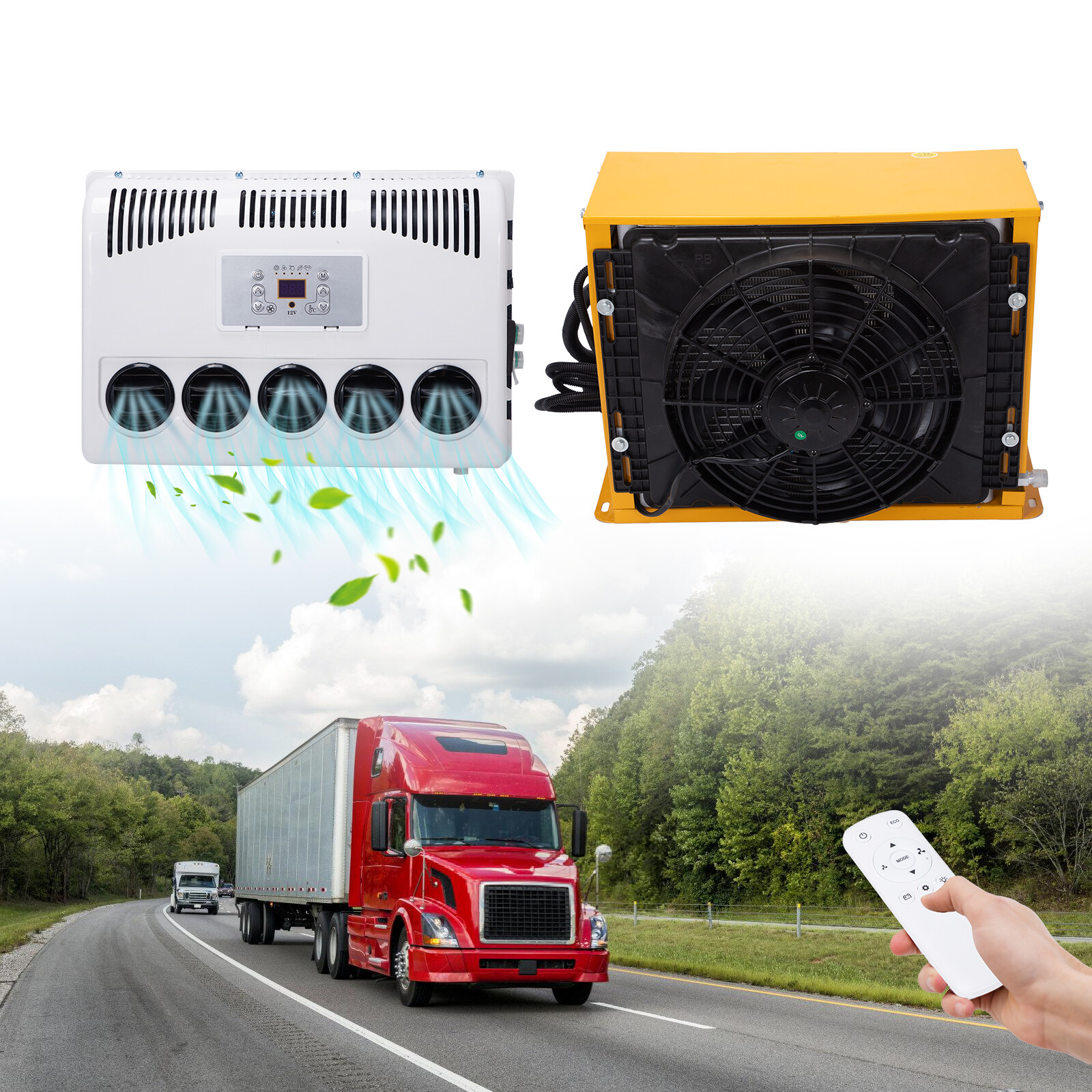 12V DC Universal Air Conditioner Split AC Kit for Cars RVs Trucks Buses  