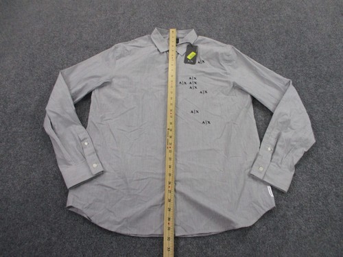 Armani Exchange Shirt Adult L Business Classic Lightweight Casual Work Mens NEW - Picture 3 of 10