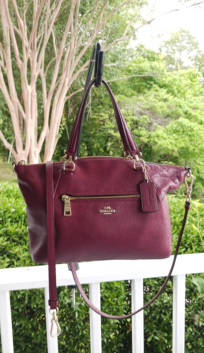 Coach 34340 Prairie Raspberry Crossbody/Tote Bag With Zipper