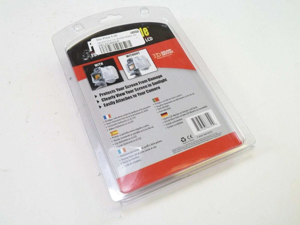 Pantalla emergente a presión Delkin para Canon EOS Rebel XSi - ¡Nueva en embalaje! Foto 3 de 3