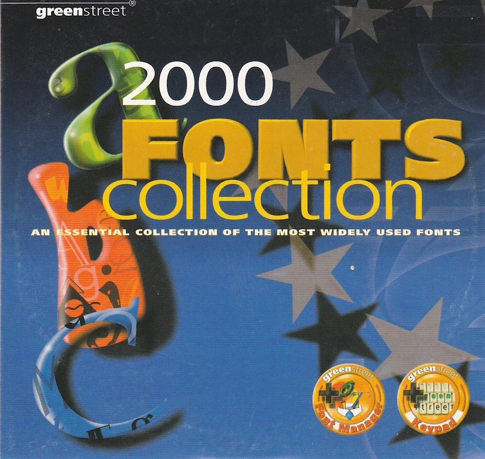 2000 TrueType fonts (.ttf/.ttc) Scalable Any Windows Systems  CD Box 120p manual - Image 2 of 4