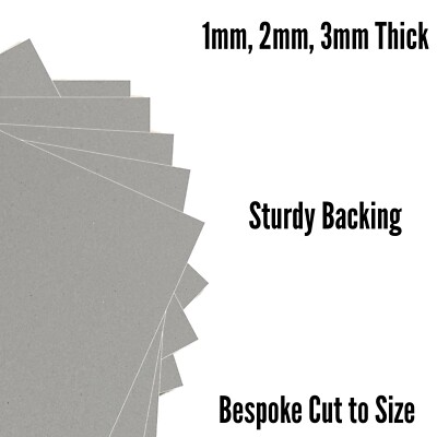 Greyboard 9 X A4 2000mic 2mm Extra Thick For Mount Board Backing