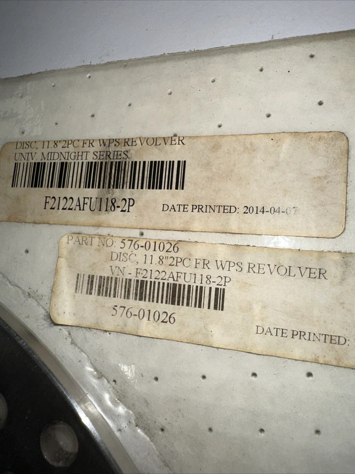 Juego de discos de freno Harley Davidson F2122AFU118-2P 11,8” WPS revólver, medianoche Foto 2 de 2