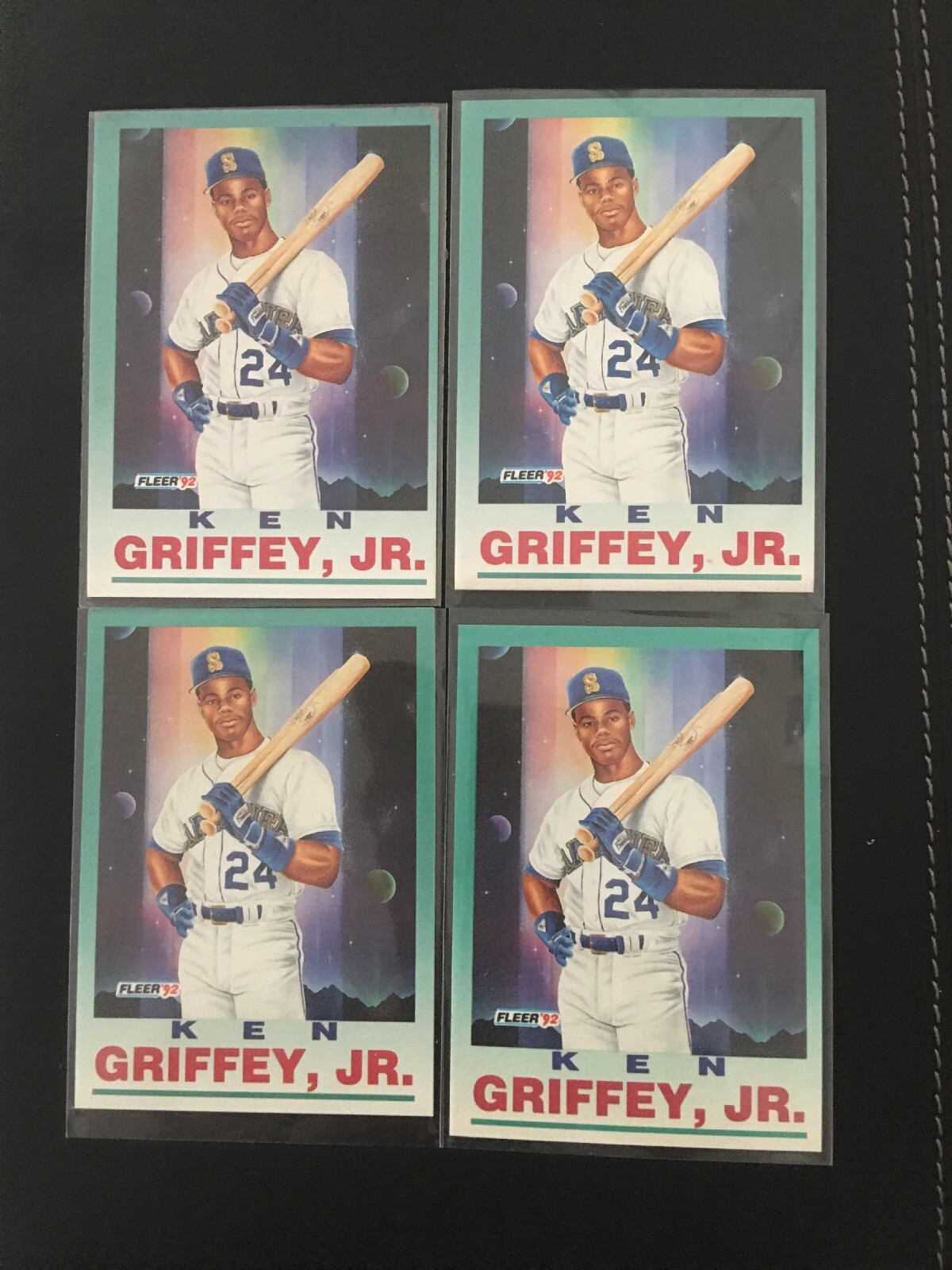 1992 Fleer Seattle Mariners Baseball Card 709 Ken Griffey Jr. PV UER(4