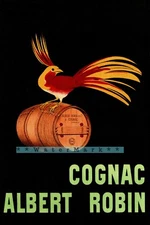 Cognac Albert Robin 1920 Vintage Poster Print Art Retro Style French Advertising