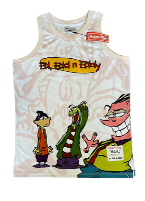 Ed Edd n Eddy Headgear Classics Nostalgia Animated White Pink