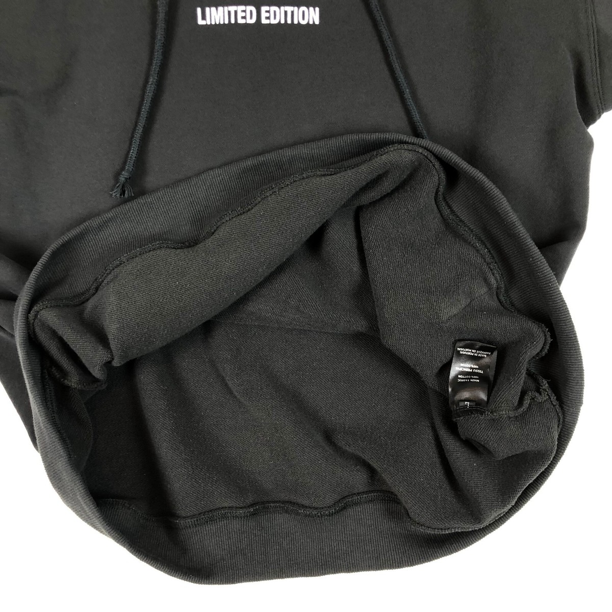 Vetements Limited Edition Oversized Black Hoodie MSS18HK1 Vetements Limited Edition Oversized Black Hoodie MSS18HK1