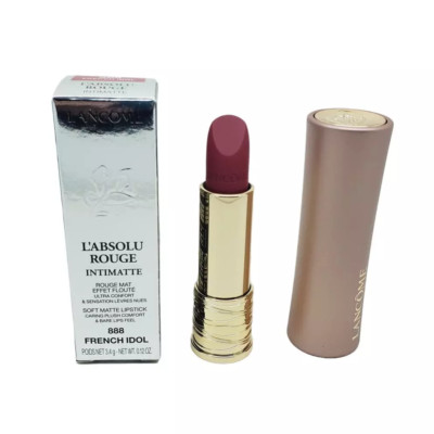 Lancome L'Absolu Rouge Intimate  Soft Matte Lipstick 888 French Idol-New in Box