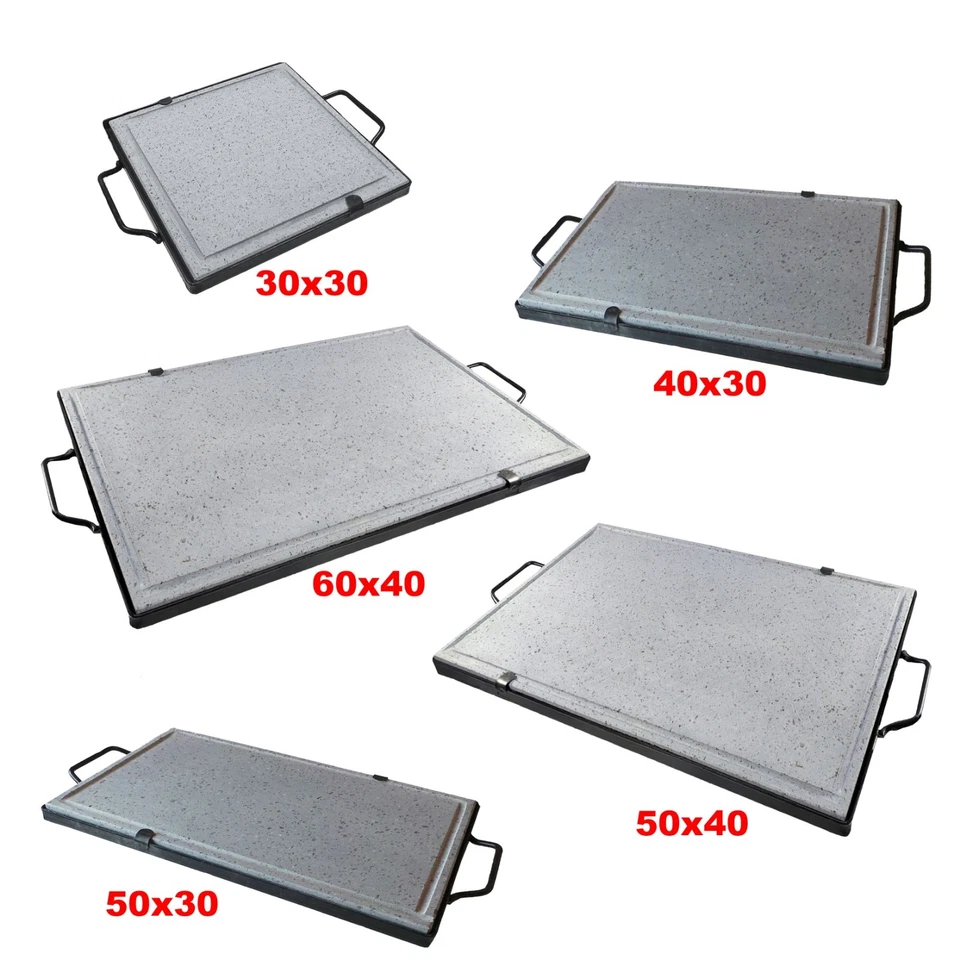 FONDERIA BONGIOVANNI PIASTRA IN PIETRA LAVICA CON SUPPORTO BISTECCHIERA IN PIETRA NATURALE