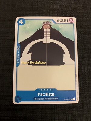 One Piece TCG Super Pre Release 1st Edition Pacifista ST03-012 Croc Starter Deck | eBay One Piece TCG Super Pre Release 1st Edition Pacifista ST03-012 Croc Starter Deck | eBay