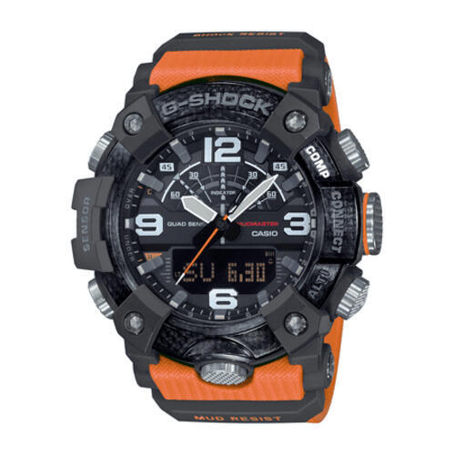 Casio G-Shock Mens Carbon ORANGE Mudmaster 200M Bluetooth Watch GG