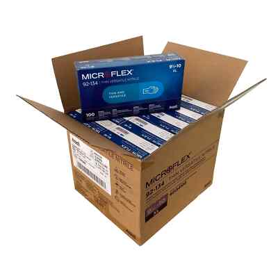 MICROFLEX 92-134-XL Nitrile Gloves, Size XL, Case of 1000 Gloves - Brand New