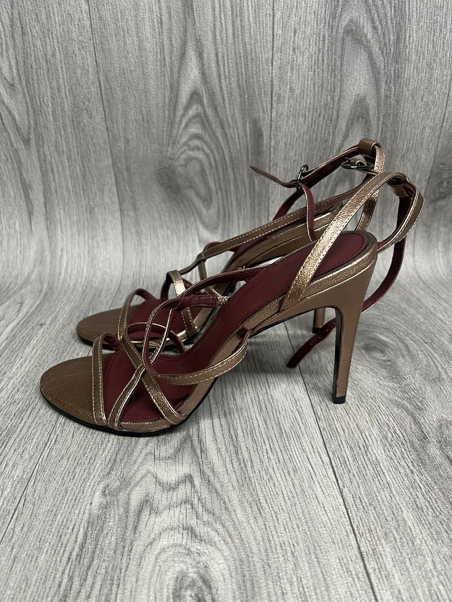 Gold strappy top heels uk