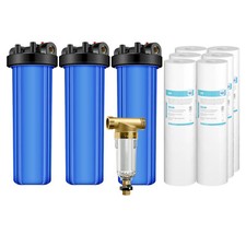 20 Inch Home Whole House Water Filter Housing System 20" x 4.5" Sediment 1" NPT