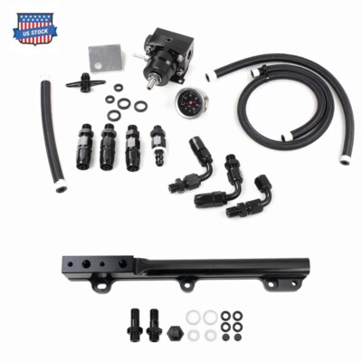 D Series Fuel Rail Manifold FPR Gauge Line Hose For SOHC D15 D16 D17