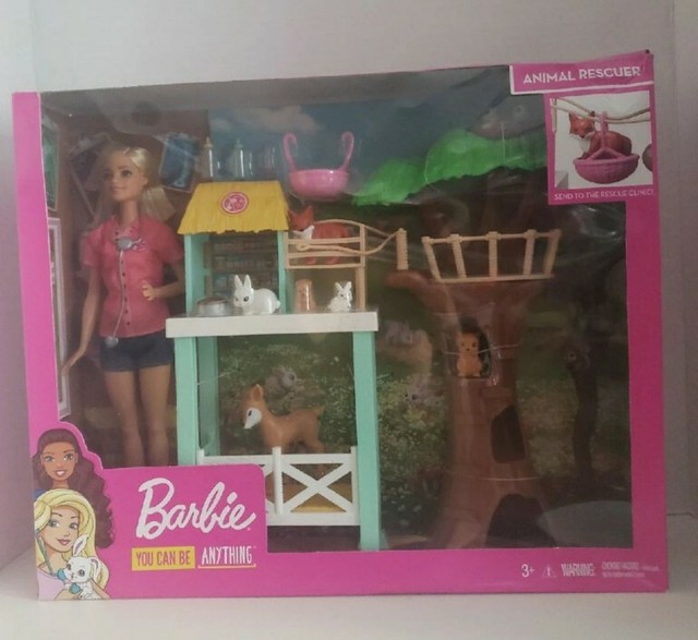 barbie animal rescue playset