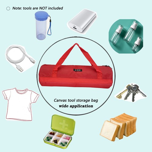 20inch Red Tool Bag with Zippers Multi Purpose Waterproof Storage easy carry Lar - Picture 16 of 20