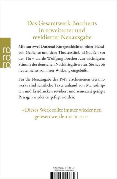 Thumbnail - Borchert Wolfgang. Das Gesamtwerk. Taschenbuch
