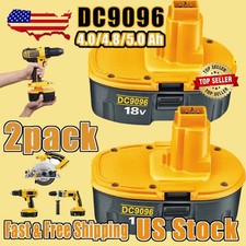 2pcs 18 V For Dewalt 18 VOLT DC9096 DC9098 Ni-MH Battery DC9099 Replace DE9096
