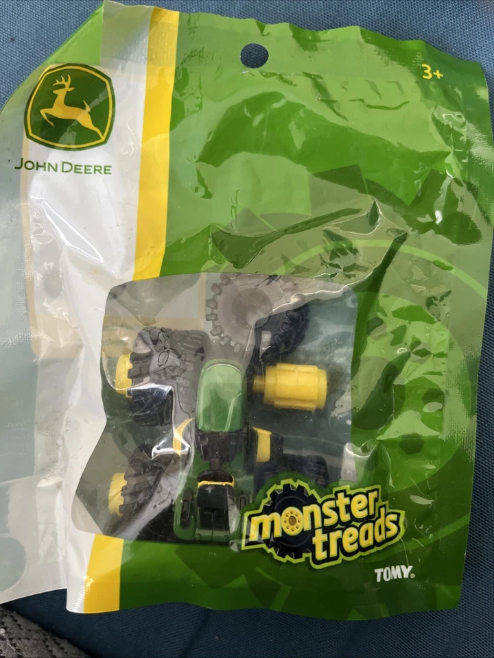 (6) John Deere Mini Monster Treads Dump Truck Toy 2018 TOMY New Sealed LP68850 - Image 4 of 4